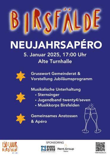 Plakat Neujahrsapéro 2025