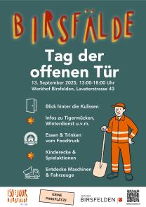 Flyer Tag der offenen Tür beim Werkhof Birsfelden