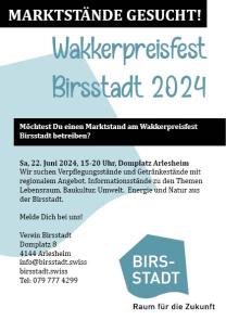 Flyer Marktstände gesucht
