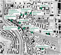 Standortplan Birsfeldens Literarische Vorweihnacht