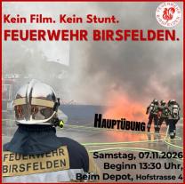 Feuerwehr Übungsplakat 2026