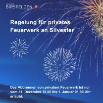 Regelung für privates Feuerwerk an Silvester