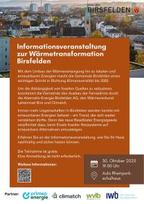Flyer Infoveranstaltung Wärmetransformation