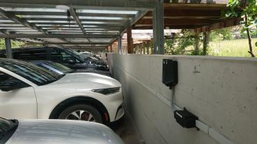 Grundinstallation Carport