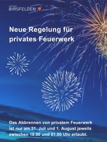 Plakat Feuerwerk 1. August