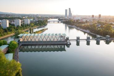 Luftaufnahme von Birsfelden
