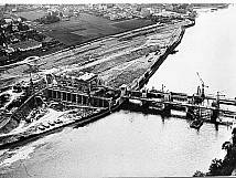 Bau des Kraftwerks um 1952